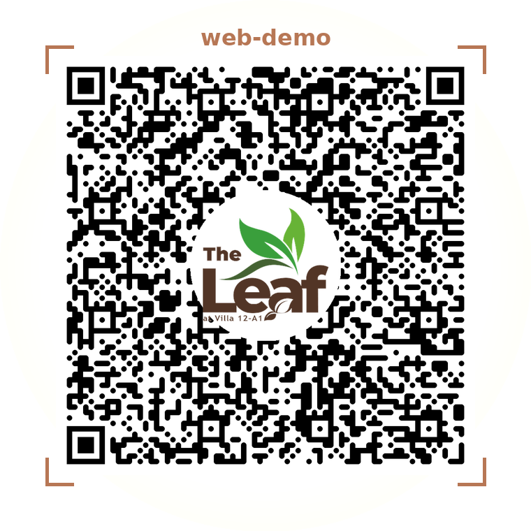 QR menu web app demo