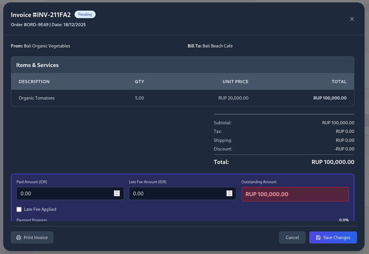 Automated Invoice